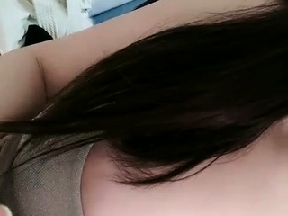 Big boob brunette masturbates on webcam